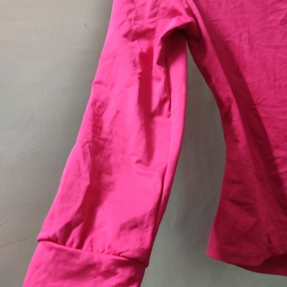 Turtle Neck Pink Rouched Warm Top.. - Picture 6 of 11